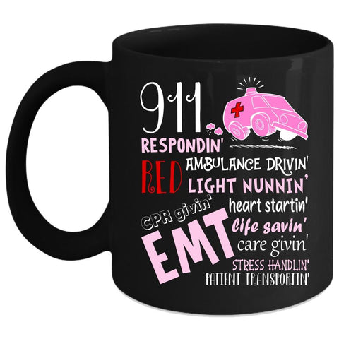 911 Responding Coffee Mug, Ambulance Driving Coffee Cup