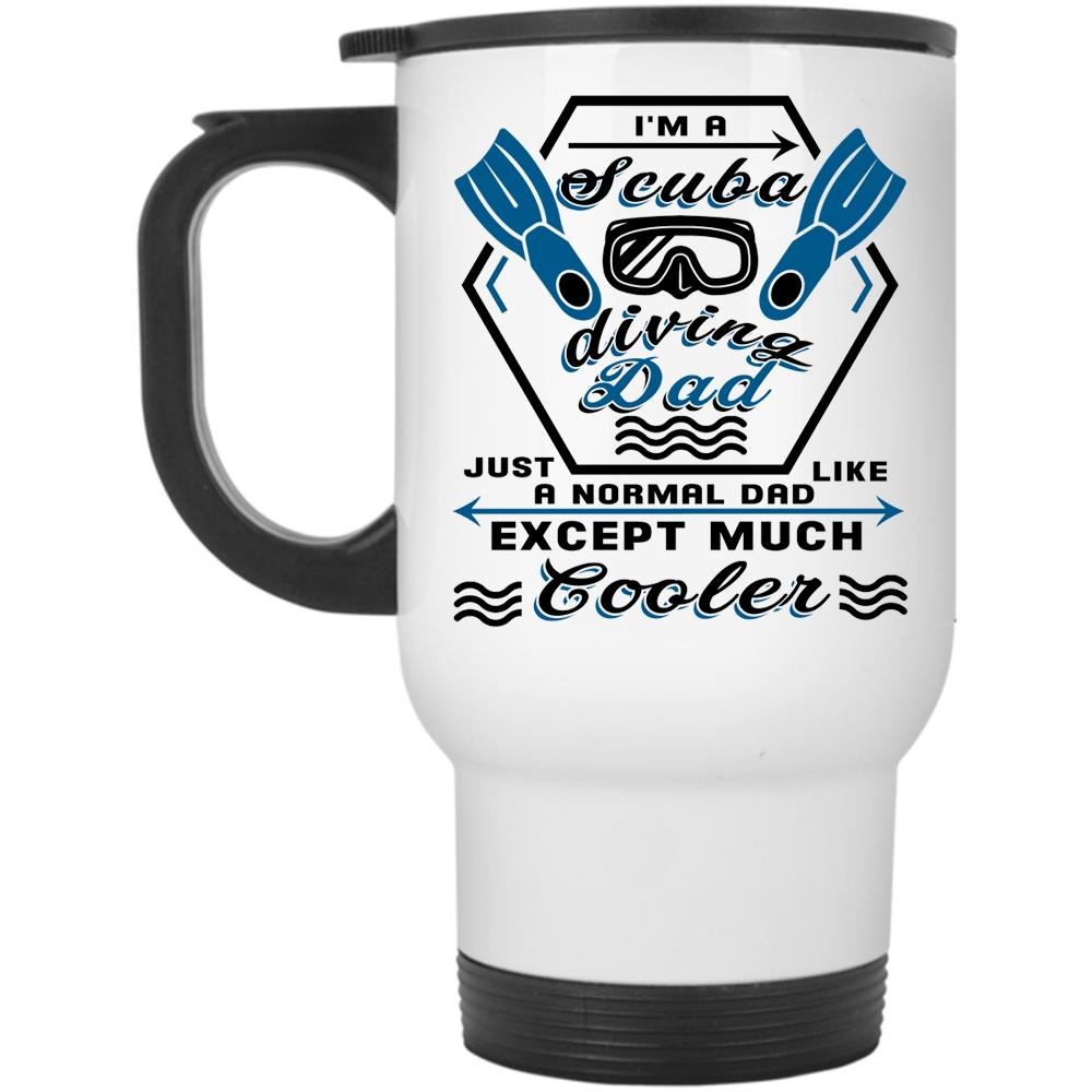 Awesome Dad Travel Mug, I'm A Scuba Diving Dad Mug