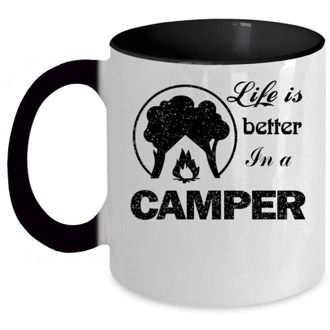 Awesome Camper Coffee Mug, Life Is Better In A Camper Accent Mug