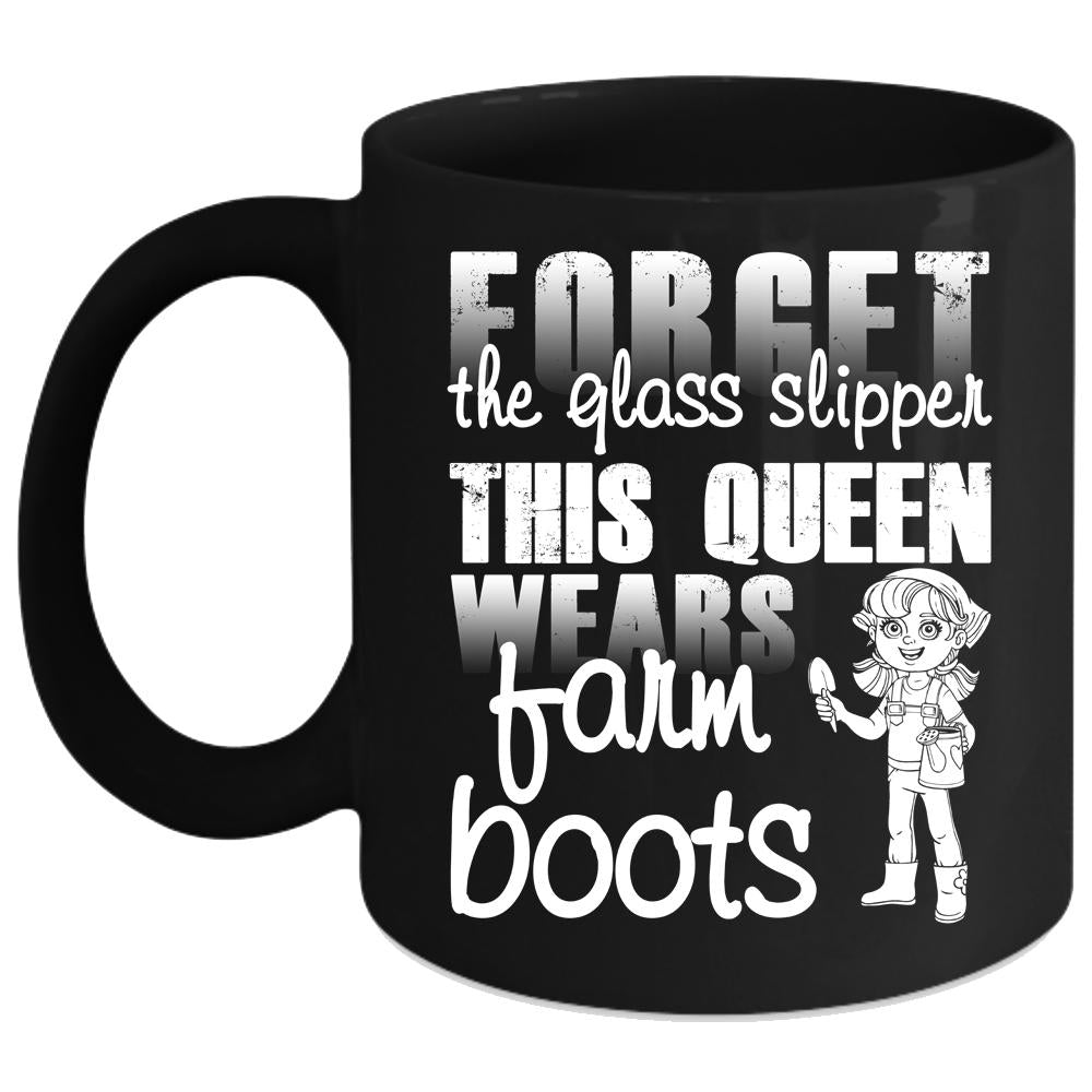 This Queen Wears Farm Boots Coffee Mug, Beautiful Lady Coffee Cup