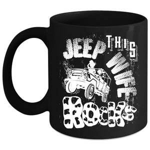 This Jeep Wife Rocks Coffee Mug, Cool Just Married Coffee Cup