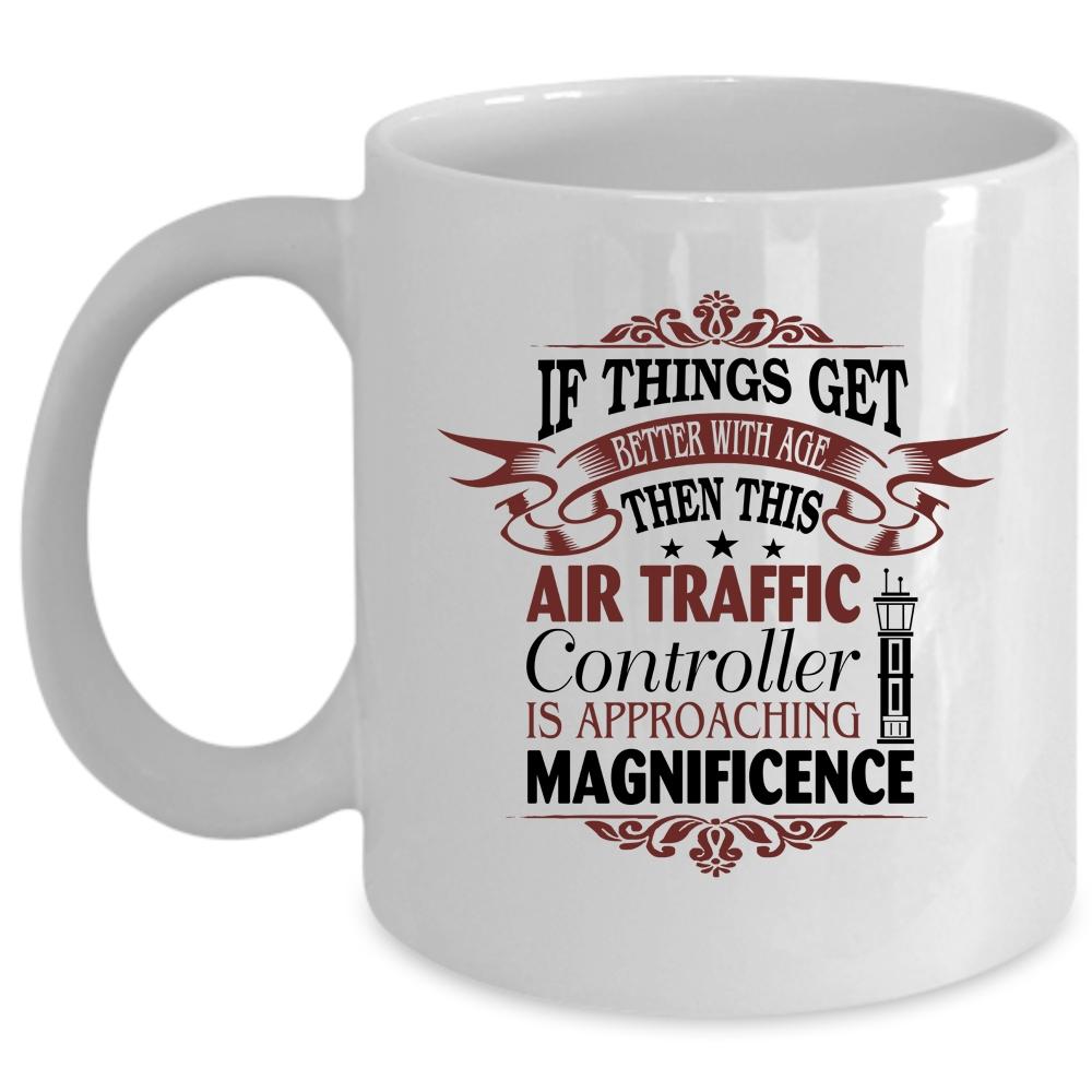 Air Traffic Controller Mug, Cool Air Traffic Controller Cup (Coffee Mug - White)