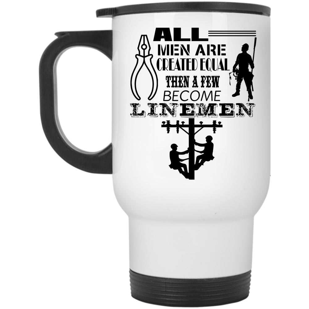 Awesome Dad Travel Mug, A Few Men Become Linemen Mug