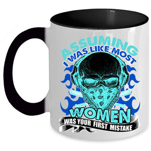 Awesome Mom Coffee Mug, I Was Like Most Women Accent Mug