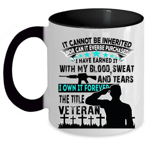 Awesome Gift For Veteran Coffee Mug, Veteran Accent Mug