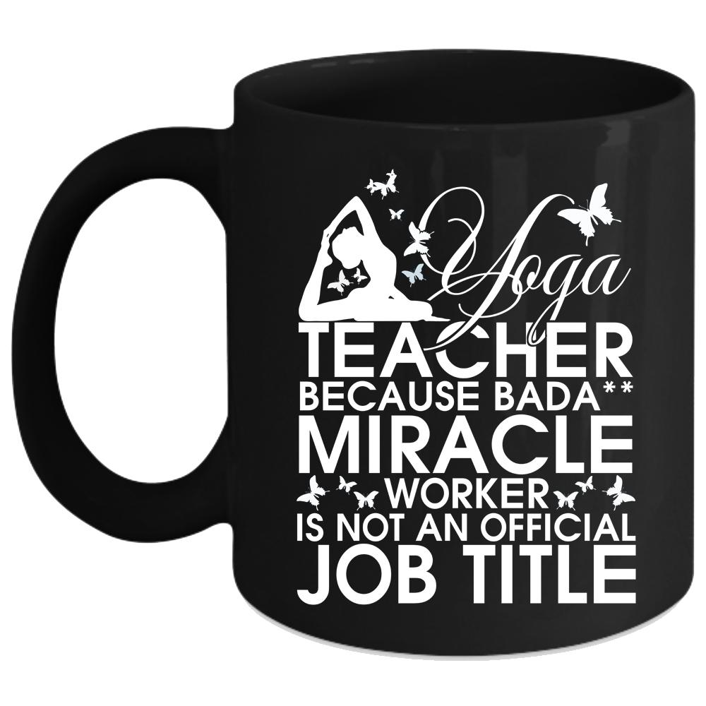 Yoga Teacher Coffee Mug, Cute Gift For Yoga Teacher Coffee Cup