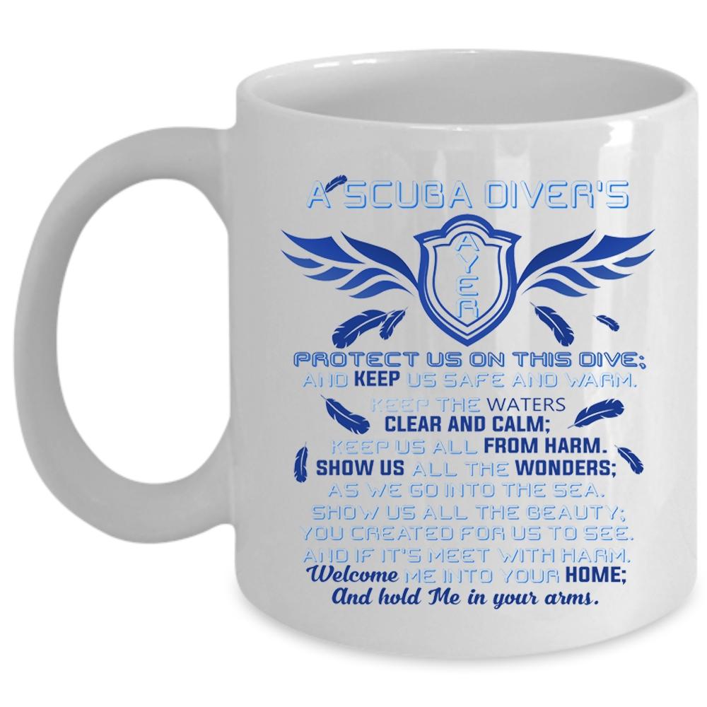 A Scuba Diver's Year Mug, Cool Scuba Diver Cup (Coffee Mug - White)