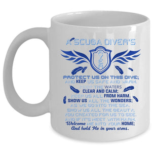 A Scuba Diver's Year Mug, Cool Scuba Diver Cup (Coffee Mug - White)