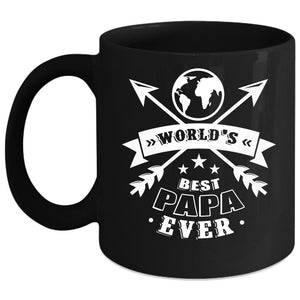 World's Best Papa Ever Coffee Mug, Best Dad Ever Coffee Cup