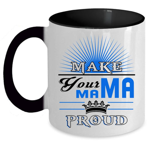 Awesome Mama Coffee Mug, Make Your Mama Proud Accent Mug