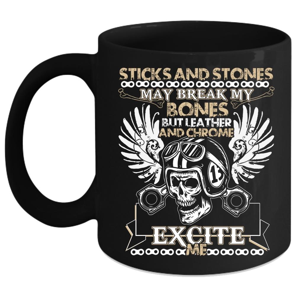 Awesome Bikers Coffee Mug, I Love Motorcycles Coffee Cup