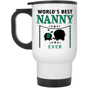 World's Best Nanny Ever Mug, Awesome Nanny Cup (Travel Mug)