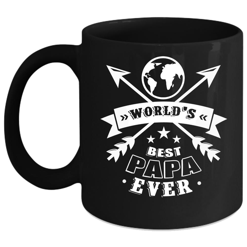 World's Best Papa Ever Coffee Mug, Awesome Dad Coffee Cup