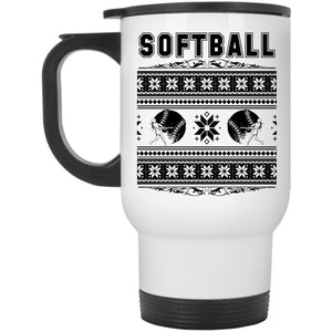 Xmas Gift For Softball Player Travel Mug, Softball Mug