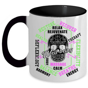 Well Being Massage Calm Coffee Mug, Relax Rejuvenate Accent Mug