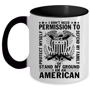 American Flag Coffee Mug, I Am An American Accent Mug