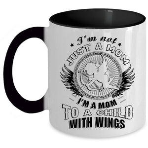 Awesome Mom Coffee Mug, I'm A Mom To A Child With Wings Accent Mug