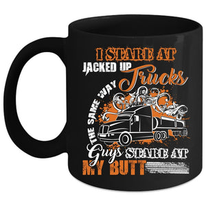 Trucks Coffee Mug, Cool Gift For Trucker Coffee Cup