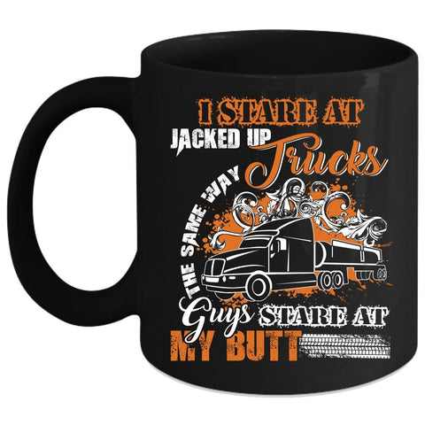 Trucks Coffee Mug, Cool Gift For Trucker Coffee Cup