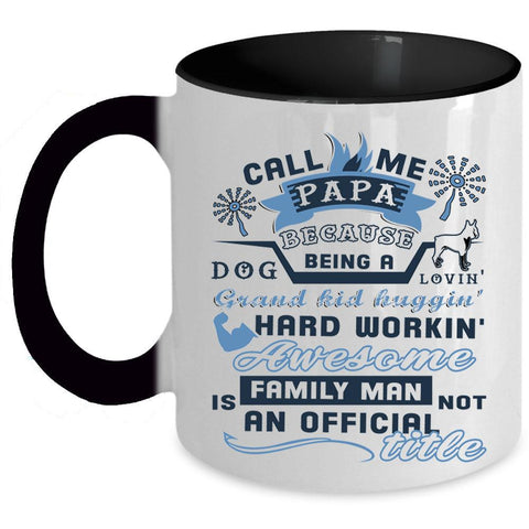 Awesome Family Man Coffee Mug, Call Me Papa  Accent Mug