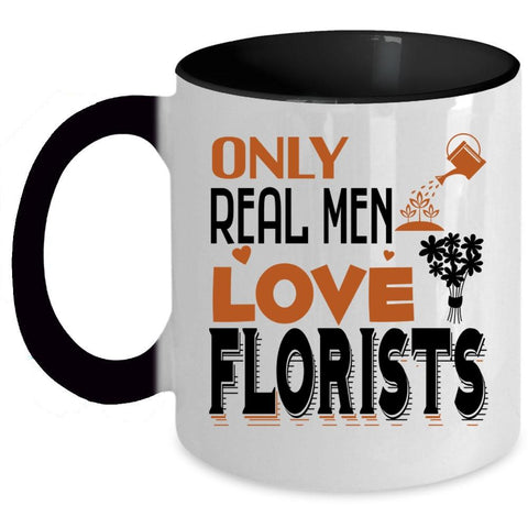 Awesome Husband Coffee Mug, Only Real Men Love Florists Accent Mug