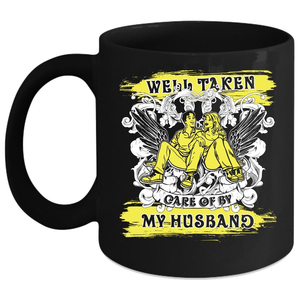 Well Taken Care Of My Husband Coffee Mug, Awesome Wife Coffee Cup