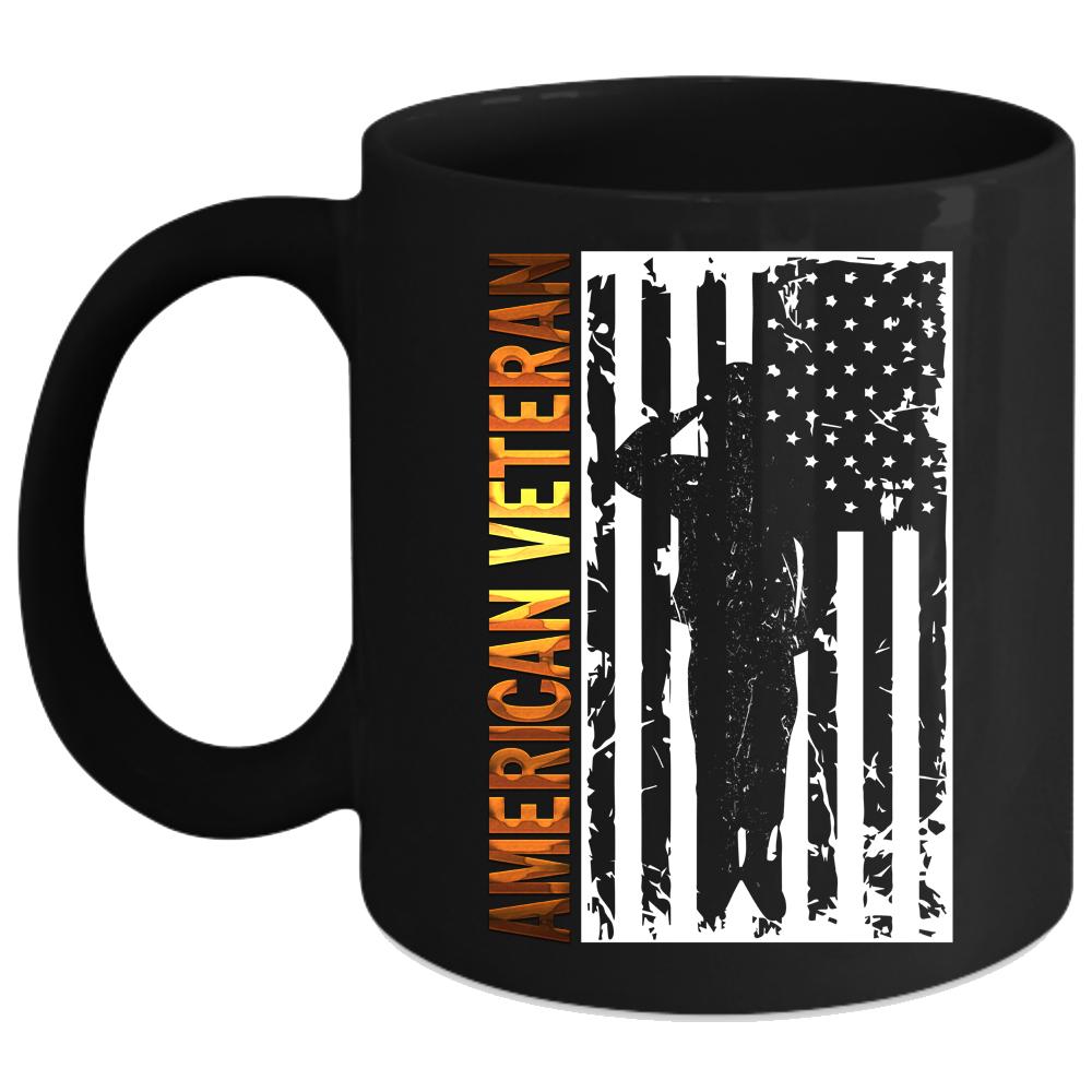 American Veteran Coffee Mug, Cool Gift For Veteran Coffee Cup